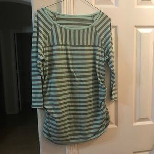 Liz Lange Maternity striped 3/4sleeve top L